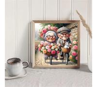 Puzzle 100 Pezzi Coppia in bicicletta, puzzle per Adulti 100 pezzi 35x35cm, Puzzles Giochi Rilassamento e Intelligence, puzzles Classici per Gioco Familiare, Festa Aziendale, Regalo Natale