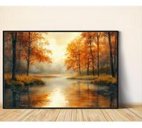 Puzzle 100 Pezzi Fiume Degli Alberi Autunnali Puzzle Adulti 40 x 28 cm Giochi Rilassamento e Intelligence 100 Pezzi Puzzles per Uomini e Donne Regalo Creativo per il Relax