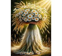 Puzzle 100 Pezzi,Gonna a spighe di grano margherita Puzzles Adulti,puzzles arte per adulti,Giochi Rilassamento e Intelligence,puzzle per Gioco Familiare Regalo