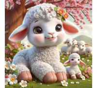 Puzzle 100 Pezzi,jigsaw puzzle per adulti 35x35 cm Animali Pecora Puzzles Classici,puzzles impegnativo,Impossibile Difficile giochi per tutta la famiglia