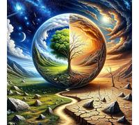 Puzzle 100 Pezzi,jigsaw puzzle per adulti 35x35 cm La vita sulla Terra Puzzles Classici,puzzles impegnativo,Impossibile Difficile giochi per tutta la famiglia