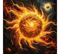 Puzzle 100 Pezzi,jigsaw puzzle per adulti 35x35 cm Sole dell'Universo Puzzles Classici,puzzles impegnativo,Impossibile Difficile giochi per tutta la famiglia