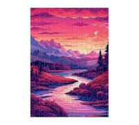 Puzzle 100 Pezzi Montagne Fiumi, Gioco Educativo e Stimolante, Sviluppare Memoria, Logica e Manualità, Giochi Rilassamento e Intelligence Puzzle per Adulti 100 Pezzi