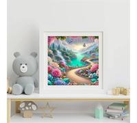 Puzzle 100 Pezzi Paesaggio strada campagna, puzzle per Adulti 100 pezzi 35x35cm, Puzzles Giochi Rilassamento e Intelligence, puzzles Classici per Gioco Familiare, Festa Aziendale, Regalo Natale