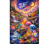 Puzzle 100 Pezzi per Adulti 40 x 28 cm,Animali del Paese delle Meraviglie Rompicapo Classico,Impossibile Difficile Sfidanti Puzzles Gioco di Famiglia e Decorazione Murale