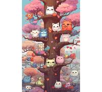 Puzzle 100 Pezzi per Adulti, Animali Cartoni Animati, Esercitare la Memoria, Migliorare la Concentrazione Lettere sul Retro, Giocattolo Regalo per Uomini Donne e Anziani 40 x 28 cm