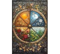 Puzzle 100 Pezzi per Adulti Paesaggi Quattro Stagioni, Attività Antistress e Creativa, per Quadri da Parete (40x28 cm)