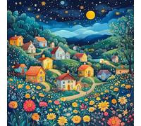 Puzzle 100 Pezzi per Adulti Paesaggio Campagna Puzzle impossibile Gioco Antistress Sfida Difficile Puzzles per Adulti 100 Pezzi 35x35 cm