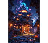 Puzzle 100 Pezzi per Adulti, Paesaggio Fantastico, Esercitare la Memoria, Migliorare la Concentrazione Lettere sul Retro, Giocattolo Regalo per Uomini Donne e Anziani 40 x 28 cm