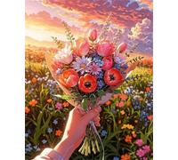 Puzzle 100 Pezzi per Adulti, Paesaggio Floreale, Rompicapo Classico per Passatempo e Relax, Splendida Decorazione per Pareti e Idea Regalo