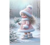 Puzzle 100 Pezzi Ragazza D'Inverno Puzzles per Adulti Impossibile Difficile Impegnativo Puzzle 100 Pezzi Classici 40 x 28 cm