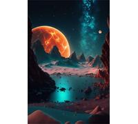 Puzzle 100 Pezzi Spazio Pianeti Giallo, Intrattenimento Creativo, Puzzles Classico, Puzzle Impossible, Idea Regalo Uomo e Donna Puzzles for Adults 100 Pezzi