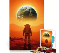 Puzzle 1000 Astronauti su Marte Gioco di precisione e divertente,stimolante per la mente e la memoria Gioco artistico per compleanni (38x26cm)