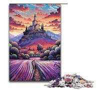 Puzzle 1000 Campi di Lavanda in Provenza Francia Puzzle di Carta per Bambini Famiglia Interazione Genitori-Figli 1000 PZ (38x26 cm)