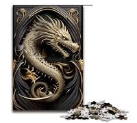 Puzzle 1000 Dragon Lord Art Deco Puzzle in legno per bambini Famiglia Interazione genitore figlio 75x50cm