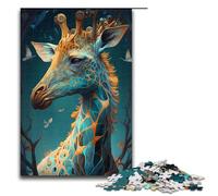 Puzzle 1000 Enchanted Kingdom Giraffe Puzzle in legno per bambini Famiglia Interazione genitore figlio 75x50cm