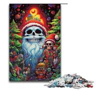 Puzzle 1000 Fantasy Christmas Skull Old Man Puzzle in legno per bambini Famiglia Interazione genitore-figlio 1000 pezzi (75x50 cm)
