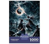 Puzzle 1000 Fantasy Swordsmen Battle Puzzle Per Adolescenti Gioco Rompicapo Regali Per Donne Regali Unici Per Compleanno E Natale 38x26cm/1000pcs
