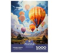 Puzzle 1000 Hot Air Balloons in The Sky Puzzle Per Adolescenti Gioco Rompicapo Regali Per Donne Regali Unici Per Compleanno E Natale 52x38cm/1000pcs
