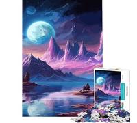 Puzzle 1000 Montagne e Pianeti Sfida per l'Intelligenza e il Cervello Giocattolo Avvincente Gioco Rilassante Perfetto Decorazione Regalo di Babbo Natale Segreto (Dimensioni 75x50cm)