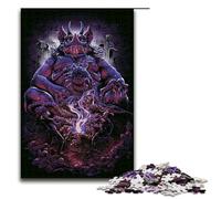 Puzzle 1000 Mostri Cattivi Puzzle in Legno per Bambini Famiglia Interazione Genitori Figli 75x50cm