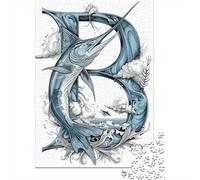 Puzzle 1000 Ocean Life Art Print-9 Puzzle Per Adulti Gioco Rompicapo Taglio Di Precisione Regali Unici Per Compleanno E Natale 70x50cm/1000pcs