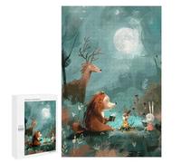 Puzzle 1000 PCS Campfire Stories - Cozy Forest Friends Puzzle Per Adolescenti Giochi Rilassanti Sfida Difficile Regali Unici Per Compleanno E Natale 1000 PCS