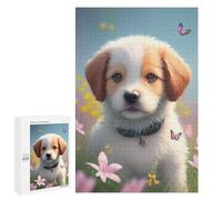Puzzle 1000 PCS Cute Puppy Portrait Puzzle Per Adolescenti Giochi Rilassanti Sfida Difficile Regali Unici Per Compleanno E Natale 1000 PCS