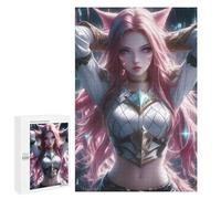 Puzzle 1000 PCS Elegant Pink Warrior Puzzle Per Adulti Puzzle Regalo Di Compleanno Difficile E Sfida Gioco Impegnativo Regali 1000 PCS