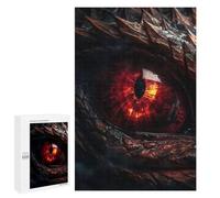 Puzzle 1000 PCS Fire Dragons Ruby Eye Puzzle per Adulti Giocattolo Decorazione Da Parete Modello Di Assemblaggio Offerta come Regali per Tutta La Famiglia 1000 PCS