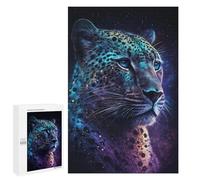 Puzzle 1000 PCS Glowing Leopard Wall Art Print Puzzle Per Adolescenti Migliora La Memoria Allena Il Cervello E Le Mani Giocattoli Avvincenti Per Coltivare La Pazienza 1000 PCS