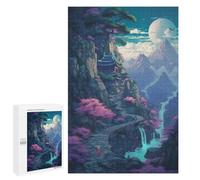 Puzzle 1000 PCS per Adolescenti Beautiful View on The Moun Puzzle per Adulti Gioco Pratico Decorazione della Casa Compleanno E Natale 1000 PCS