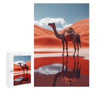 Puzzle 1000 PCS Per Adolescenti Camel in Desert Oasis Reflection Puzzle Per Adulti Giochi Rilassanti Perfetto Per Decorare E Regalare A Tutta La Famiglia 1000 PCS