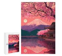 Puzzle 1000 PCS Per Adolescenti Cherry Blossom Serenity Puzzle Per Adulti Migliora La Memoria Interazione Genitore-figlio Giocattolo Gioco Intellettuale 1000 PCS