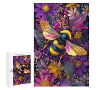 Puzzle 1000 PCS Per Adolescenti Colorful Bee Art Print-5 Puzzle Per Adolescenti Analisi E Logica Allena Il Tuo Cervello E Le Tue Mani Gioco Di Sfida Unico 1000 PCS