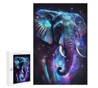 Puzzle 1000 PCS Per Adolescenti Cosmic Elephant Art Print-11 Puzzle Per Adolescenti Migliora La Memoria Difficile Da Completare Divertimento in Famiglia E Serata Di Giochi 1000 PCS