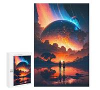 Puzzle 1000 PCS per Adolescenti Couple Galaxy Realm Planet Puzzle per Adulti Gioco Pratico Decorazione della Casa Compleanno E Natale 1000 PCS