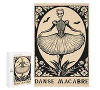 Puzzle 1000 PCS Per Adolescenti Danse Macabre Skeleton Ballerina Puzzle Per Adolescenti Migliora La Memoria Difficile Da Completare Divertimento in Famiglia E Serata Di Giochi 1000 PCS