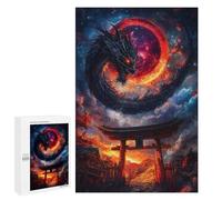 Puzzle 1000 PCS Per Adolescenti Dragon And Torii Gate Puzzle Per Adulti Giochi Per Famiglie Regalo Di Compleanno Regalo Di Compleanno Unico 1000 PCS