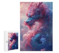 Puzzle 1000 PCS Per Adolescenti Fantasy Dragon Artwork -12 Puzzle Per Adolescenti Migliora La Memoria Difficile Da Completare Divertimento in Famiglia E Serata Di Giochi 1000 PCS