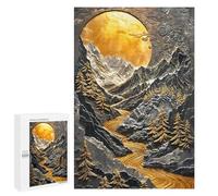 Puzzle 1000 PCS Per Adolescenti Golden River Sunset Puzzle Per Adulti Che Migliorano La Memoria Difficili E Stimolanti Regali Di Natale E Compleanno 1000 PCS