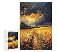 Puzzle 1000 PCS Per Adolescenti Impressionist Inspired Storm Over Golden Fields Puzzle Per Adulti Giochi Per Famiglie Regalo Di Compleanno Regalo Di Compleanno Unico 1000 PCS