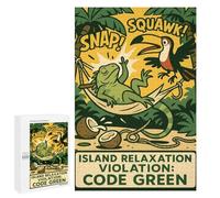 Puzzle 1000 PCS Per Adolescenti Island Relaxation Violation Code Green Puzzle Per Adulti Giochi Per Famiglie Regalo Di Compleanno Regalo Di Compleanno Unico 1000 PCS