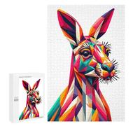 Puzzle 1000 PCS Per Adolescenti Kangaroo Wpap Pop Art Puzzle Per Adulti Giocattoli Antistress Difficile Difficile Per È Ideale Come Regalo 1000 PCS