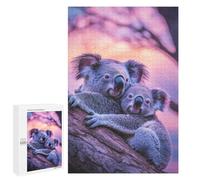 Puzzle 1000 PCS per Adolescenti Koala Hug at Sunset Puzzle per Adulti Gioco Famiglia Un'opera D'arte come Regalo per Tutta La Famiglia 1000 PCS