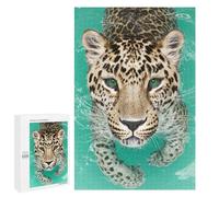 Puzzle 1000 PCS Per Adolescenti Leopard Swimming in Water-2 Puzzle Per Adolescenti Analisi E Logica Allena Il Tuo Cervello E Le Tue Mani Gioco Di Sfida Unico 1000 PCS