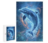 Puzzle 1000 PCS Per Adolescenti Oceanic Serenity Dolphin Dance Puzzle Per Adolescenti Analisi E Logica Allena Il Tuo Cervello E Le Tue Mani Gioco Di Sfida Unico 1000 PCS