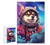 Puzzle 1000 PCS Per Adolescenti Space Dog Explorer-101 Puzzle Per Adulti Migliora La Memoria Interazione Genitore-figlio Giocattolo Gioco Intellettuale 1000 PCS