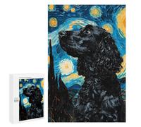 Puzzle 1000 PCS Per Adolescenti Starry Cocker Spaniel Puzzle Per Adulti Giocattoli Fai Da Te Ma Divertenti E Umoristici Sfida Educativa 1000 PCS