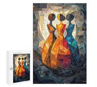 Puzzle 1000 PCS Per Adolescenti The Three Graces Stained Glass Mosaic Artwork Puzzle Per Adulti Giochi Per Famiglie Regalo Di Compleanno Regalo Di Compleanno Unico 1000 PCS